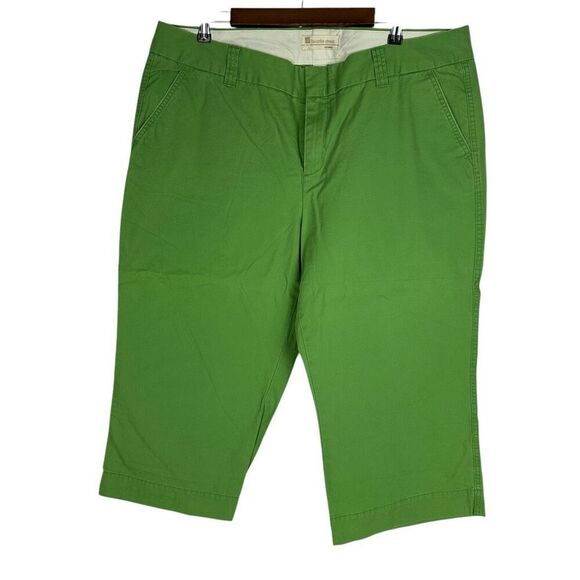 Gap Favorite Chino Cropped Green Pants 20 - Picture 1 of 5